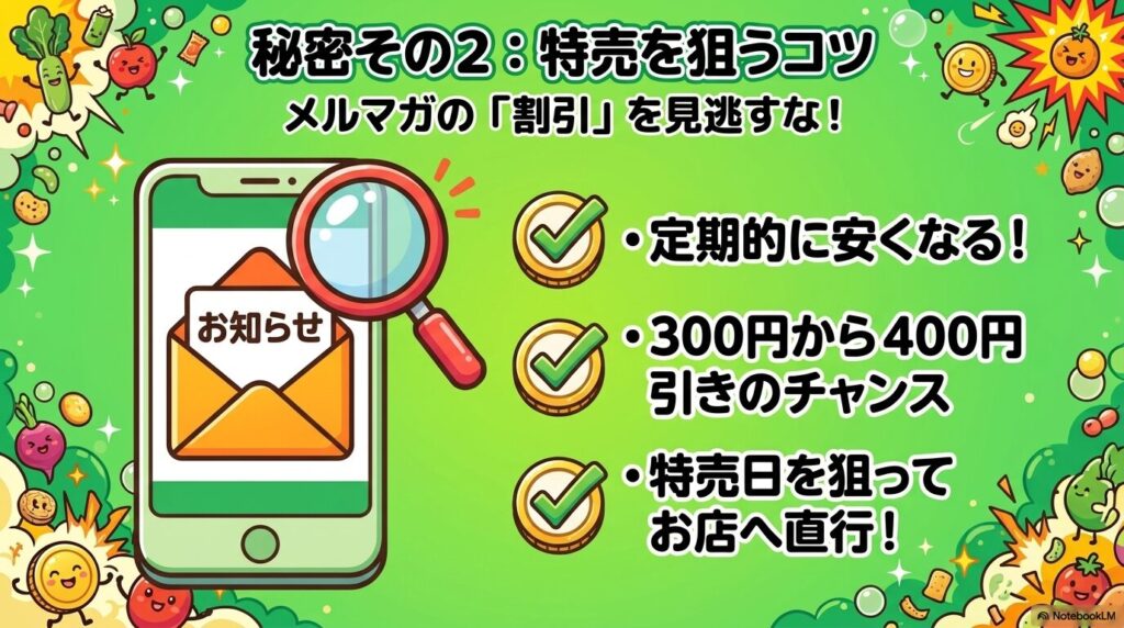 コストコのメルマガを活用して、じゃがりこの特売情報を入手し、安く買うためのコツを説明しています。