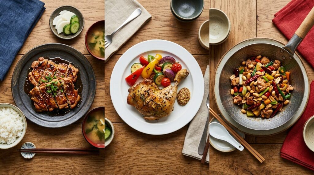 コストコ鶏もも肉の万能性を示す和洋中3種類の料理 - ジャンルを超えた活用法
