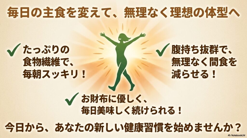 主食をオーガニックパンに変えることのメリットと、健康習慣の提案。