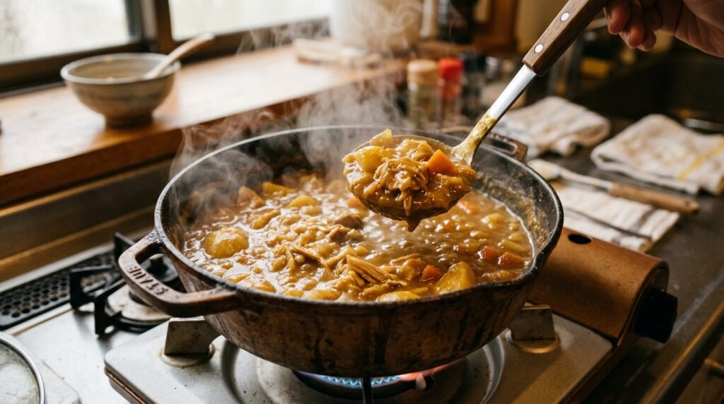 ロティサリーチキンを活用した濃厚で旨味たっぷりのチキンカレー