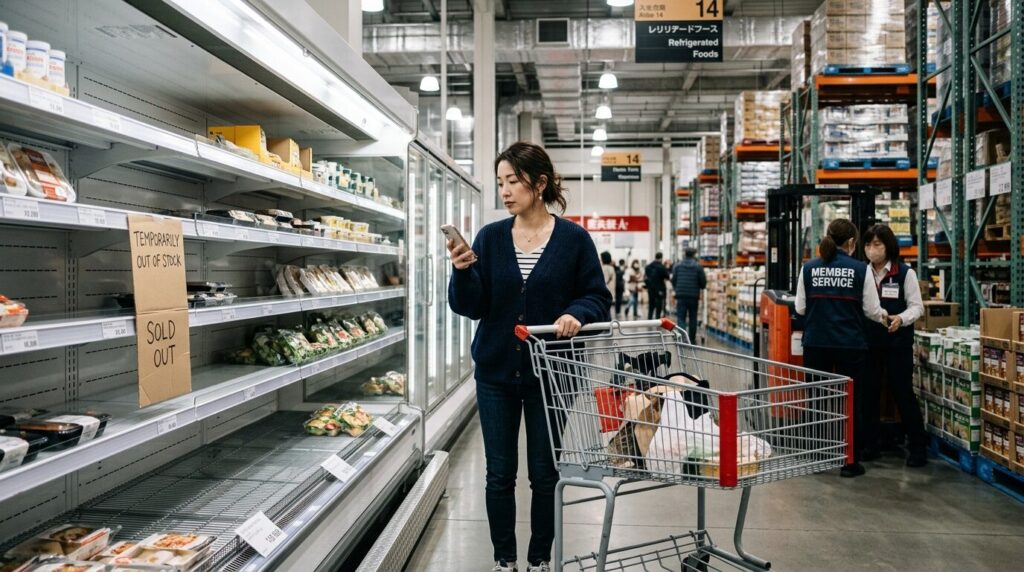 コストコの店舗で商品が売り切れている時の様子と対処法