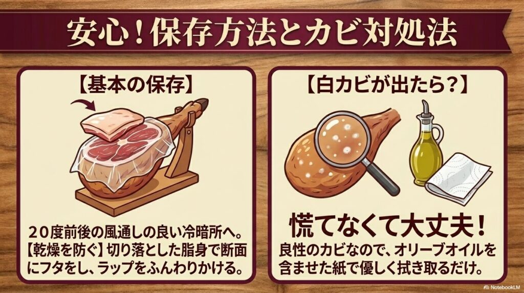 余った生ハムを活用する、パンへのトッピング、サラダの飾り、スープの出汁などのアレンジ術を紹介しています。
