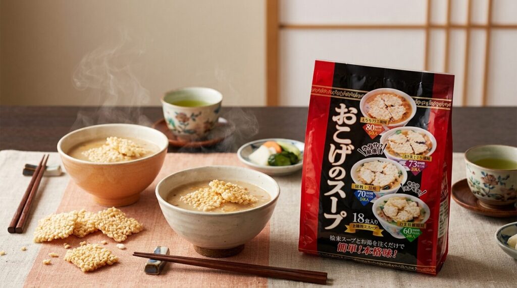 コストコのカネスおこげスープ18食入り大容量パッケージ