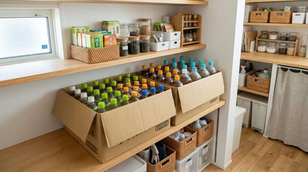 家庭でのお茶ペットボトルの整理収納方法