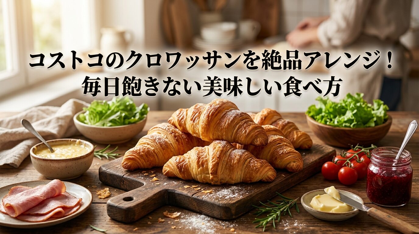 コストコのクロワッサンを使った様々なアレンジレシピのアイキャッチ画像